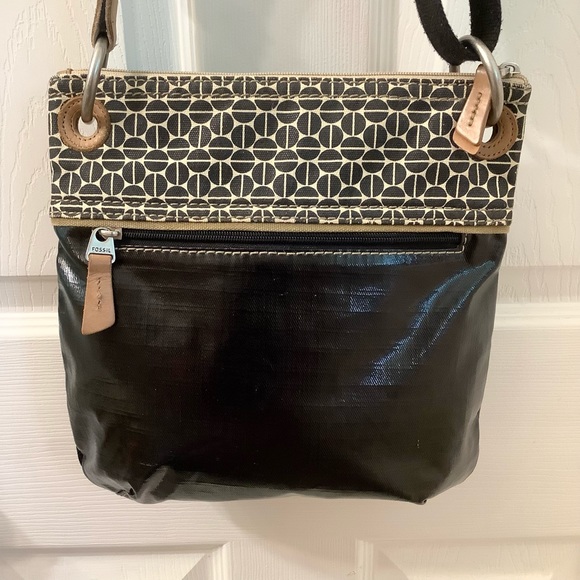 Fossil Key-per Black Coated Canvas Crossbody Bag - Picture 4 of 16